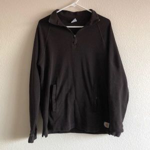 Carharrt 1/4 zip jacket medium brown pull over